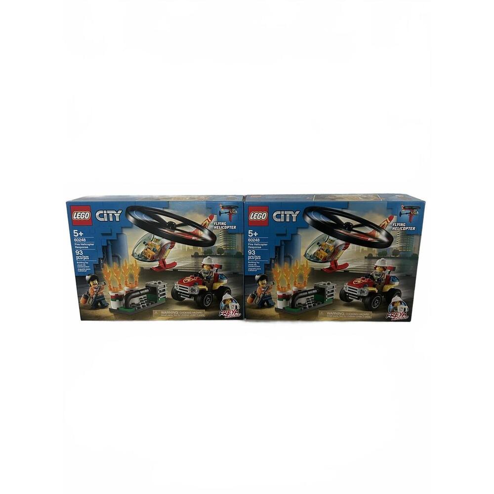 LEGO City Fire Helicopter Response (60248) 2 Sets Bundle. Brand New Sealed
